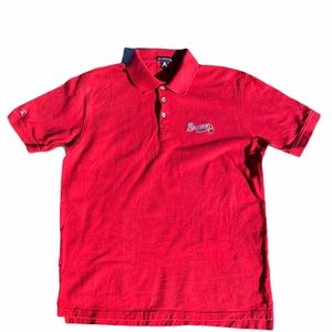 MLB Atlanta Braves Antigua Red Legacy Polo